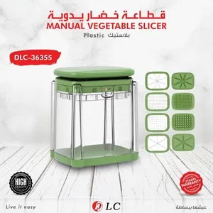 DLC Manual Vegetable Slicer – Multi-Blade Kitchen Chopper