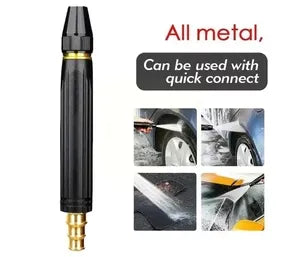 Portable Water Hose Nozzle – Adjustable Brass Spray Gun