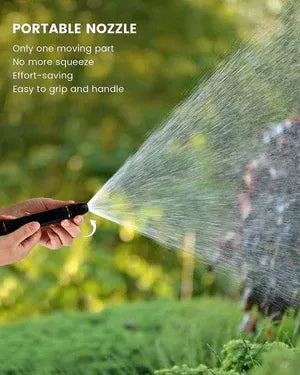 Portable Water Hose Nozzle – Adjustable Brass Spray Gun