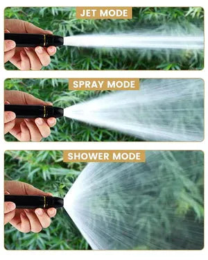 Portable Water Hose Nozzle – Adjustable Brass Spray Gun