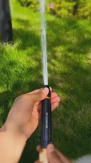 Portable Water Hose Nozzle – Adjustable Brass Spray Gun