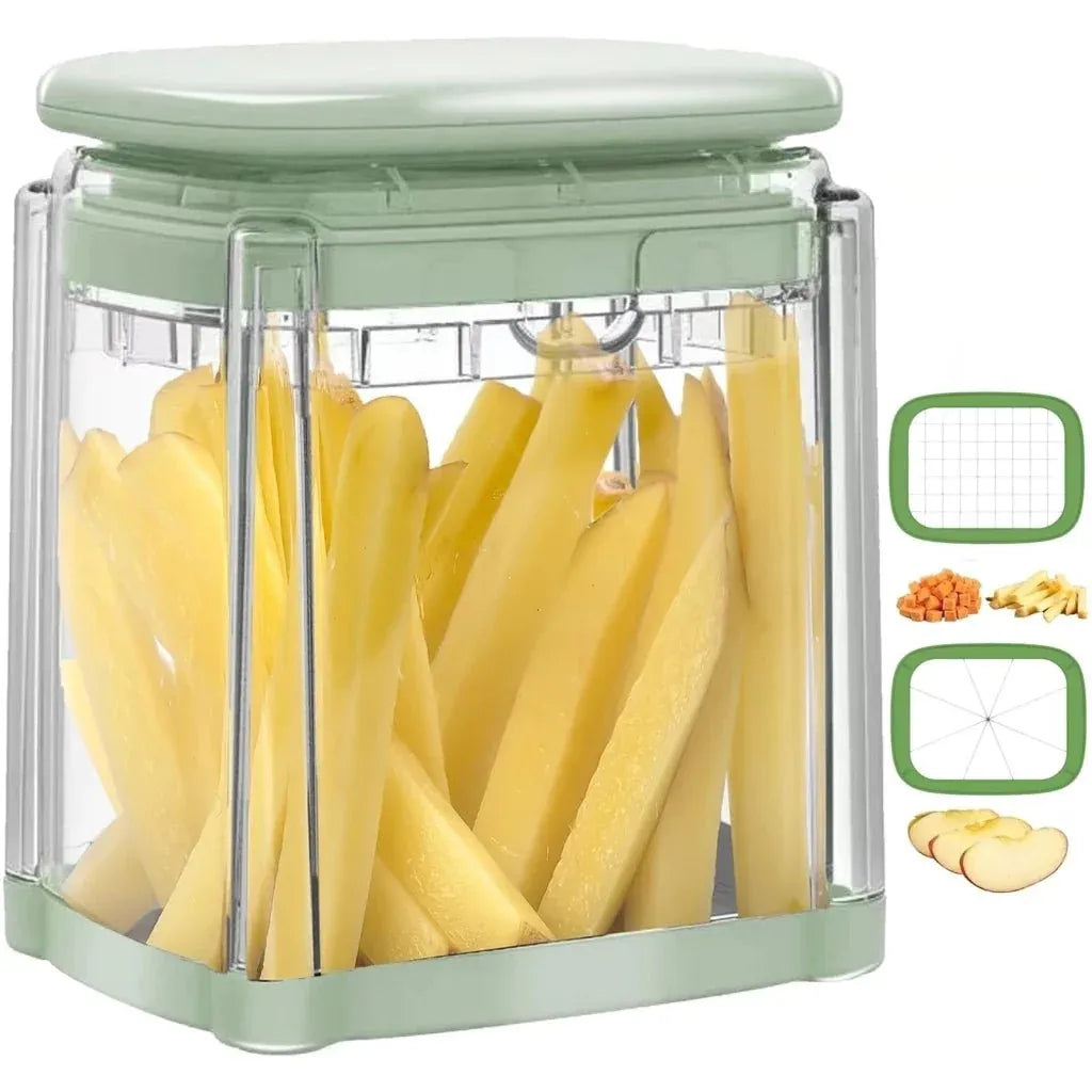 DLC Manual Vegetable Slicer – Multi-Blade Kitchen Chopper