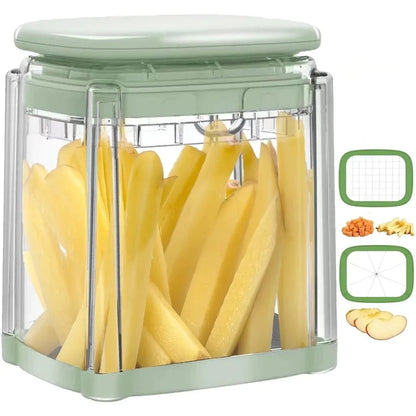 DLC Manual Vegetable Slicer – Multi-Blade Kitchen Chopper