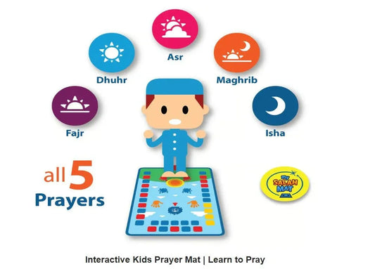 Interactive Islamic Prayer Mat for Children – Educational Salah Learning Mat