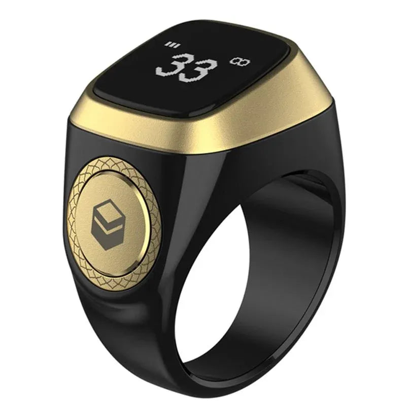 Zikr Smart Ring – OLED Tasbeeh Counter with Prayer Reminders