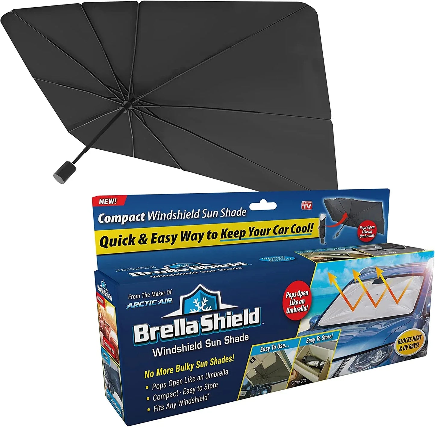 Stop Your Car From Turning Into an Oven – Foldable Windshield Sun Shade